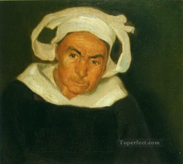  Breton Painting - head of a Breton woman 1910 Diego Rivera